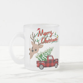 Rudolph Merry Christmas - Personalized Glass Mug