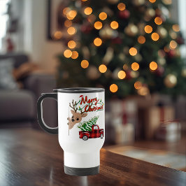 Rudolph Merry Christmas - Personalized Travel Mug