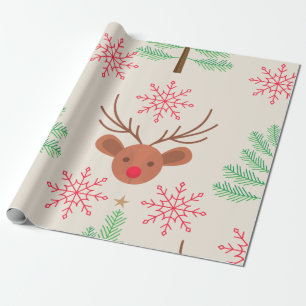 Rudolph, Moderne Weihnachten Geschenkpapier