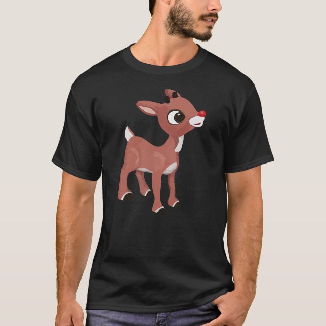 Rudolph Red Nosed Reindeer Christmas Pajamas Men T-Shirt (Vorderseite)