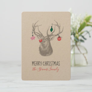 Rudolph Reindeer Frohe Weihnachten