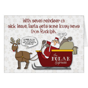 "Rudolph retire" la carte de Noël drôle