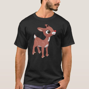 Rudolph Rotnasen-Rentier Weihnachts-Pyjama Männer T-Shirt