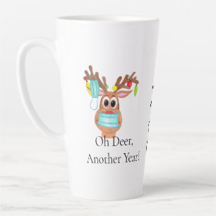 Rudolph the Face Masked Reindeer Latte Tasse