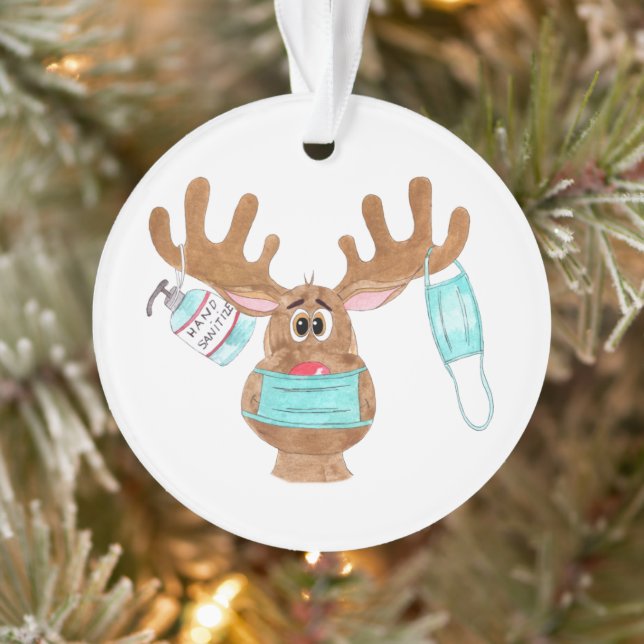 Rudolph the Face Masked Reindeer Ornament (Baum)
