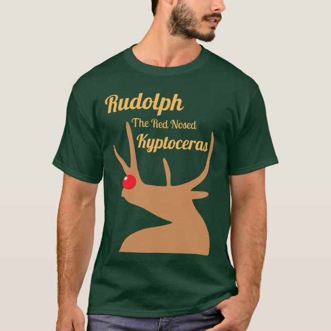 Rudolph The Red Nosed Kyptoceras T-Shirt (Vorderseite)