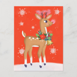 Rudolph The Red Nosed Rentier Postkarte