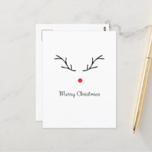 Rudolph Thema Weihnachten Postkarte