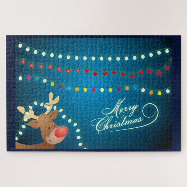 Rudolph und Weihnachtslicht (Horizontal)