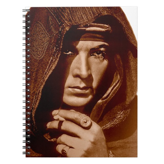 Rudolph Valentino: Der Scheich Notizblock (Vorderseite)