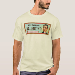 Rudolph Valentino kundenspezifische Kennzeichnung T-Shirt