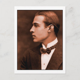 Rudolph Valentino Vintag Portrait Foto Postkarte
