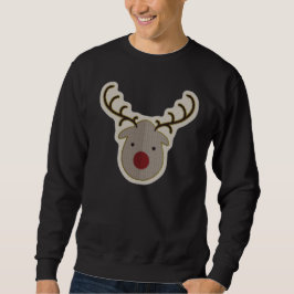 Rudolph-Weihnachtshässliche Strickjacke Sweatshirt