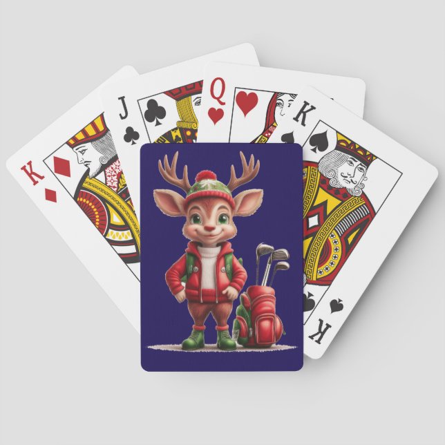 Rudolphs Golf Adventure Playing Cards Spielkarten (Rückseite)
