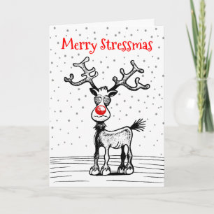 Rudolphs Stressweihnachtskarte Feiertagskarte