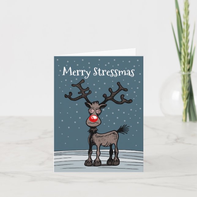 Rudolphs Weihnachtskarte Feiertagskarte (Vorderseite)