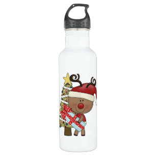 Rudy Reindeer Holiday Tree Trinkflasche
