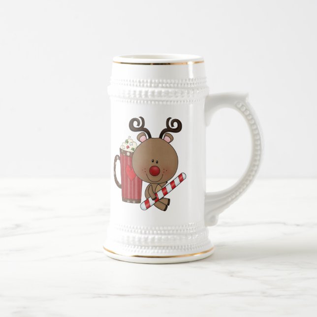 Rudy Reindeer With Cocoa Bierglas (Rechts)