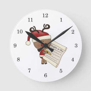 Rudy-Ren frech oder NIC Runde Wanduhr