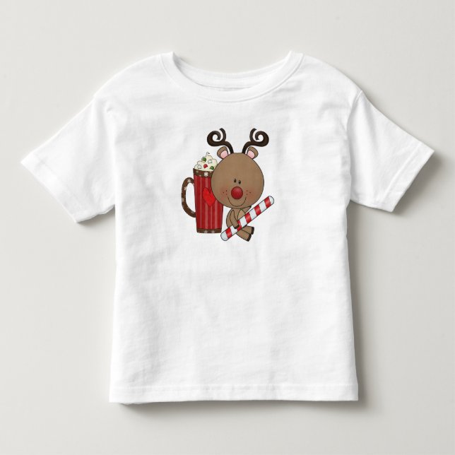 Rudy-Ren mit Kakao Kleinkind T-shirt (Vorderseite)