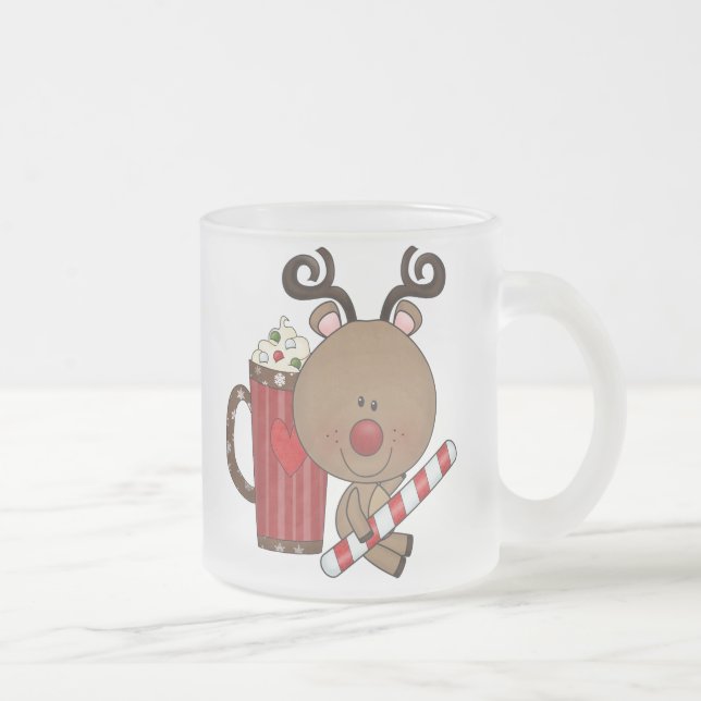 Rudy-Ren mit Kakao Mattglastasse (Rechts)