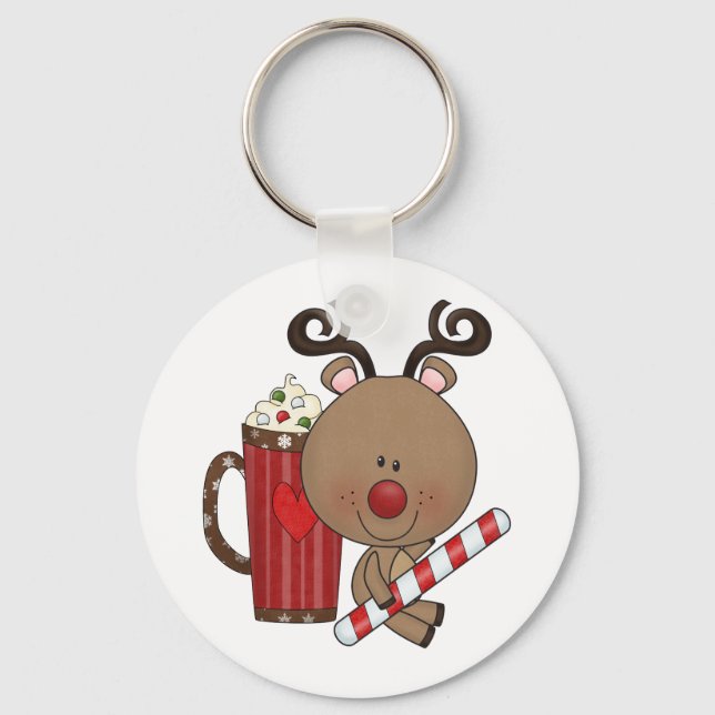 Rudy-Ren mit Kakao Schlüsselanhänger (Vorderseite)