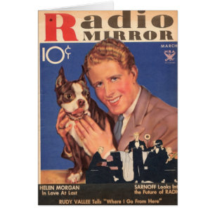 Rudy Vallee et Scottie Dog Card