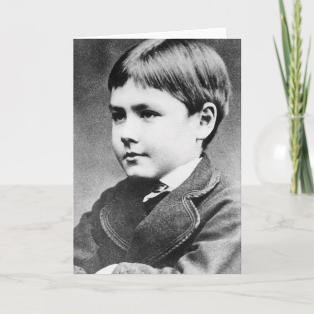 Rudyard Kipling, c.1870 Karte (Vorderseite)