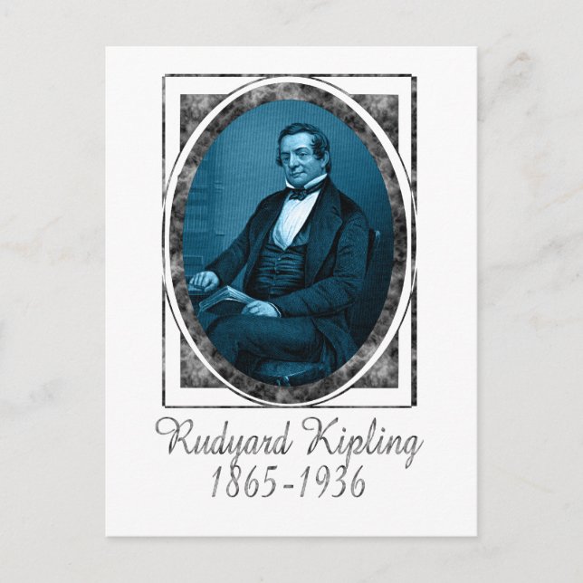 Rudyard Kipling Postkarte (Vorderseite)
