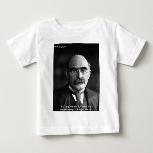 Rudyard Kipling "Puppy Liebe" Zitat gibt T-Shirts  (Vorderseite)