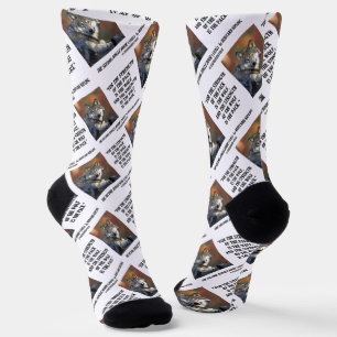Rudyard Kipling Stärke des Pack Wolf Zitats Socken