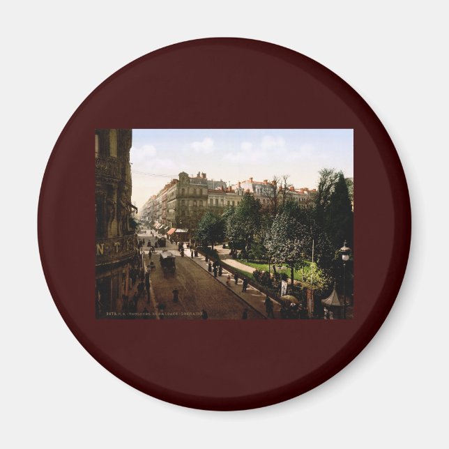 Rue d'Alsace-Lorraine Toulouse Frankreich Magnet (Vorne)