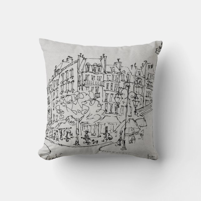 Rue de Conde| Jardin du Luxembourg, Paris Kissen (Vorderseite)