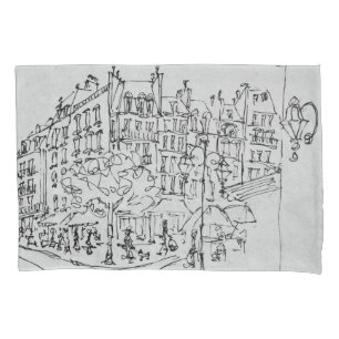 Rue de Conde Jardin du Luxembourg, Paris Kissenbezug