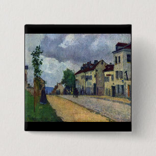 Rue de Gisors durch Camille Pissarro Button