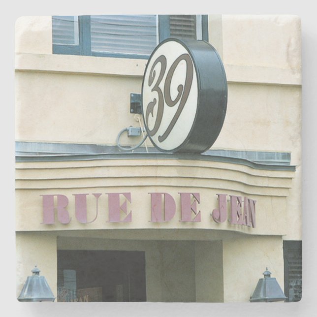 Rue De Jean Restaurant Charleston, SC. Untersetzer (Vorderseite)