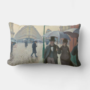 Rue de Paris Temps de Pluie von Gustave Caillebott Lendenkissen