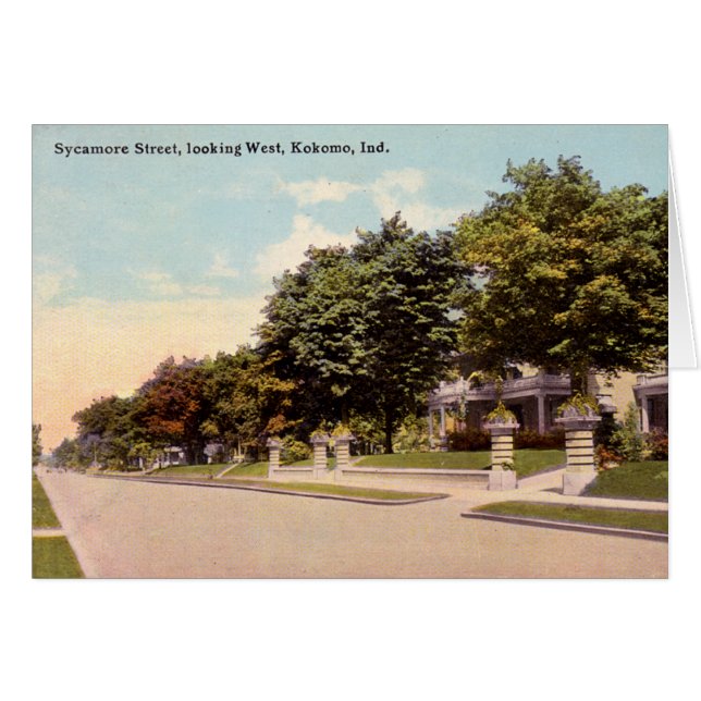 Rue de sycomore de Kokomo Indiana (Devant horizontal)