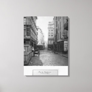 Rue-DES Bourdonnais Paris 1858-78 Leinwanddruck
