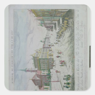 Rue des Recolets, Quebec Quadratischer Aufkleber