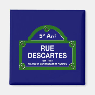 Rue Descartes, Pariser Straßenzeichen Magnet