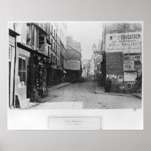 Rue Descartes, Rue Mouffetard, Paris Poster