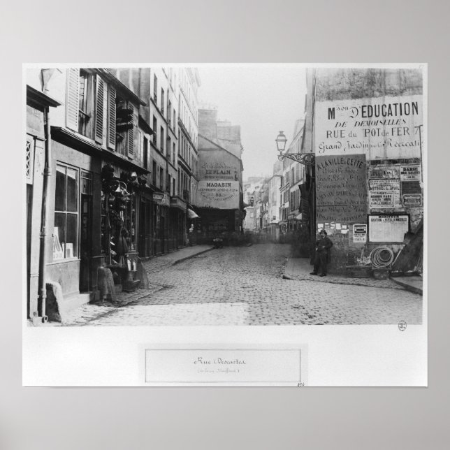 Rue Descartes, Rue Mouffetard, Paris Poster (Vorne)