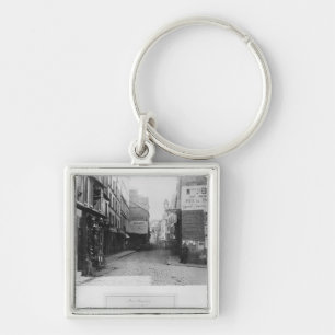 Rue Descartes, von der Rue Mouffetard, Paris Schlüsselanhänger