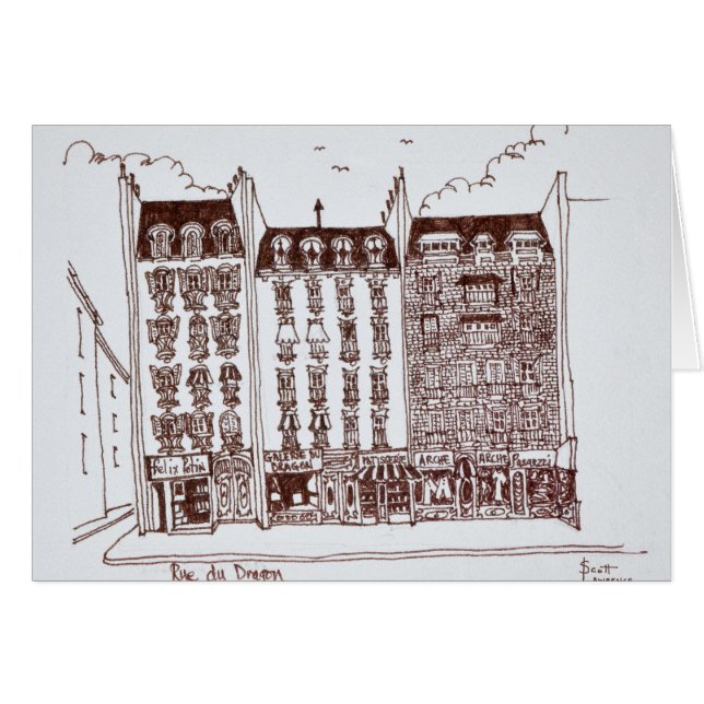Rue du Dragon, Saint-Germain-des-Pres, Paris (Vorderseite (Horizontal))