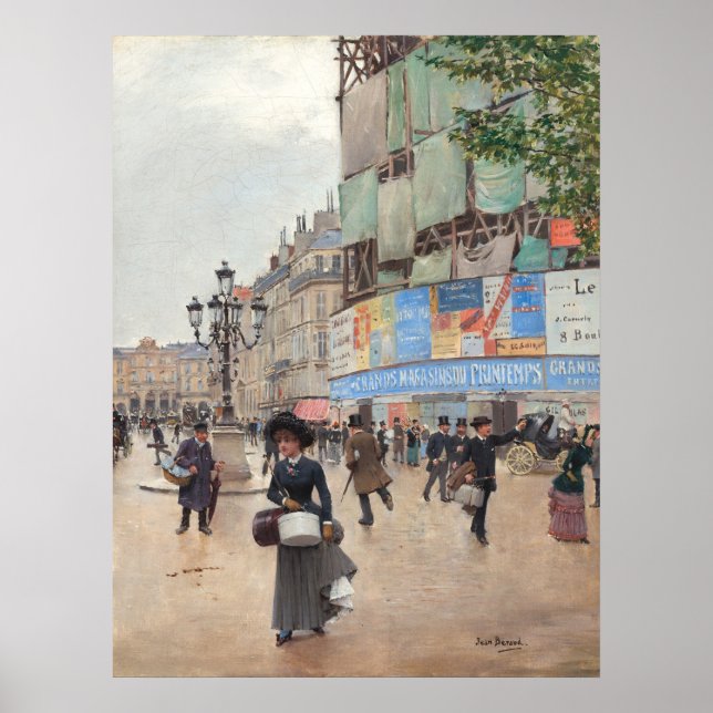 Rue du Havre - Jean Béraud Fine Art Poster (Vorne)