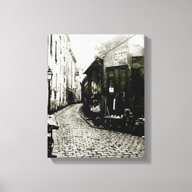 Rue du Jardinet und die Sackgasse Leinwanddruck (Vorderseite)