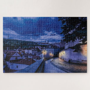 Rue du soir à Prague Jigsaw Puzzle