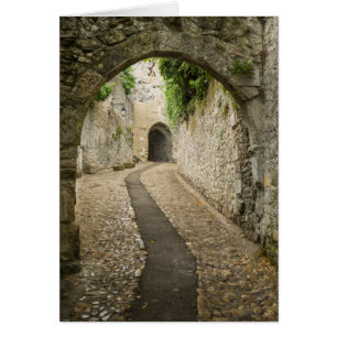 Rue en pierre grise, France