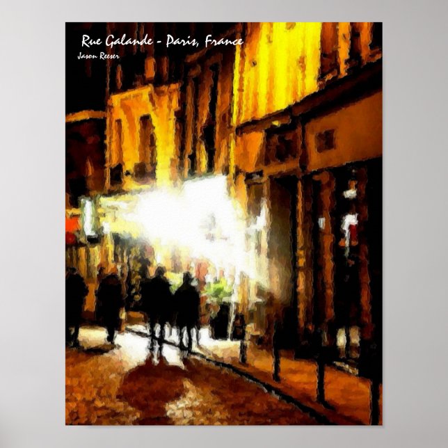Rue Galande, Paris France Poster (Vorne)